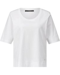 Windsor. - Tops ,Wit ,Katoen Katoenen T-Shirt Met Klassieke Stijl - Lyst
