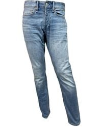 Denham - Jeans ,Blauw ,Katoen Ridge Straight Fit Jeans Light - Lyst