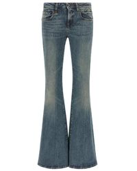 R13 - Jeans ,Blauw ,Katoen Overflow Boy Flare - Lyst