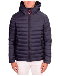 Superdry - Jassen ,Blauw ,Polyester Fuji Sport Gewatteerde Jas - Lyst