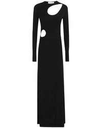 Victoria Beckham - Schwarzes jerseykleid mit ausschnitten - Lyst