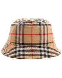 Burberry - Check Baumwoll-Bucket Hat - Lyst