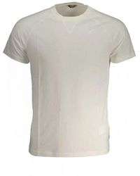 K-Way - Weißes Baumwoll-Logoshirt - Lyst