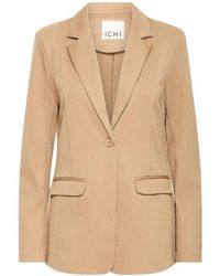Ichi - Jassen ,Leer Ihkate Sus Lange Blazer - Lyst