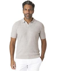 Gran Sasso - Gehaakte Gebreide Skipper Kraag Polo - Lyst