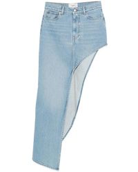 Coperni - Rokken ,Blauw ,Denim Asymmetric Denim Skirt - Lyst