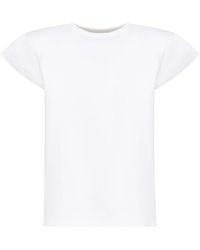 Magda Butrym - Weiße Baumwoll-T-Shirts Und Polos - Lyst