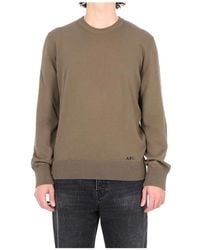 A.P.C. - Round-Neck Knitwear - Lyst