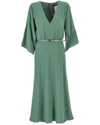 Max Mara - Leichtes Cady-Kleid Im Spider-Stil - Lyst