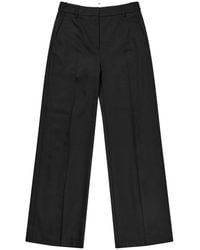 Munthe - Broeken ,Zwart ,Zwarte Straight-Leg Sumatra Broek - Lyst