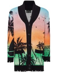 Philipp Plein - Truien & Vesten ,Veelkleurig ,Katoen Cardigan Hawaii - Lyst