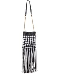 Versace - Elegante borsa in pelle a contrasto - Lyst