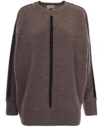 P.A.R.O.S.H. - Trui Met Ronde Hals - Lyst
