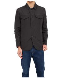 Peuterey - Jassen ,Zwart ,Polyester Stijlvolle Lichte Jas - Lyst