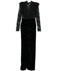 Alessandra Rich - Schwarzes Kleid Für Frauen Aw25 - Lyst