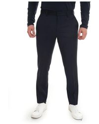 HUGO - Lichte Wollen Klassieke Broek Met Knoop - Lyst