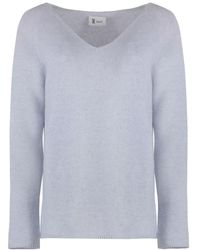 THE (Alphabet) - Cashmere Mix V-Hals Trui - Lyst