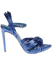 NCUB - Blaue laminat sandalen - Lyst