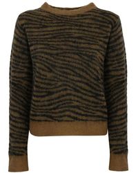Max Mara - Tiger print mohair pullover - Lyst