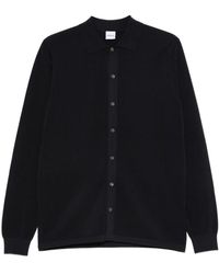 Aspesi - Truien & Vesten ,Zwart ,Wol Wollen Cardigan Met Kasjmier - Lyst