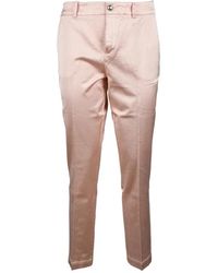Guess - Broeken ,Roze ,Spandex Casual Stretch Viscose Spandex Broek - Lyst