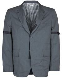 Thom Browne - Jassen ,Grijs ,Stijlvolle Blazers En Vesten Collectie - Lyst