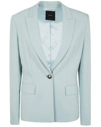 Pinko - Jassen ,Blauw ,Clear Blazer-Stijl Jasje - Lyst
