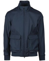 Herno - Jassen ,Blauw ,Wol Jas - Lyst