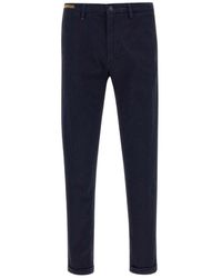 Re-hash - Broeken ,Blauw ,Katoen Blauwe Chino Met Franse Zak - Lyst
