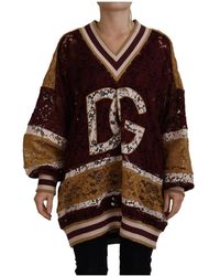 Dolce & Gabbana - Knitwear > v-neck knitwear - Lyst