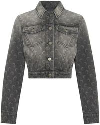 Marine Serre - Denim Trucker Jacket - Lyst