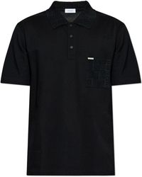 Ferragamo - Tops ,Zwart ,Katoen Polo Met Zak - Lyst