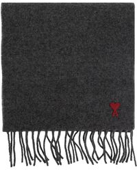 Ami Paris - Sjaal Met Logopatch - Lyst