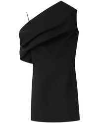Jacquemus - Korte Zwarte Jurk Met Vis Detail - Lyst