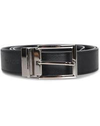 DSquared² - Accessoires ,Zwart ,Leer Elegante Leren Riem Met Gepolijste Gesp - Lyst