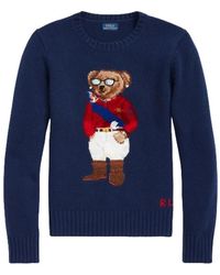 Polo Ralph Lauren - Jersey de cachemira y lana con oso jockey - Lyst
