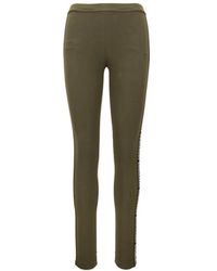 DSquared² - Broeken ,Groen ,Katoen Leggings - Lyst