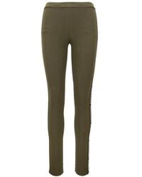 DSquared² - Broeken ,Groen ,Katoen Leggings - Lyst
