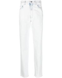 Gcds - Bling Denim Rechte Jeans Wit - Lyst