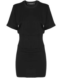FEDERICA TOSI - Elegantes schwarzes kleid für frauen - Lyst