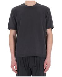 Herno - Tops ,Grijs ,Katoen Katoenen T-Shirt En Polo - Lyst