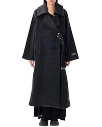 Ganni - Double Face Wool Coat - Lyst