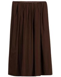 Luisa Cerano - Rokken ,Bruin ,Polyester Taffeta Rok - Lyst
