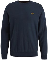 PME LEGEND - Hoodies & Sweatvesten ,Blauw ,Katoen Stijlvolle Pull Sweatshirt - Lyst