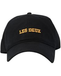 Les Deux - Accessoires ,Zwart ,Katoen Mini Blake Dad Cap - Lyst