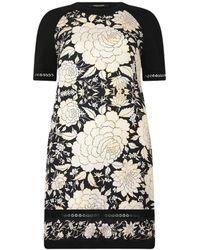 Roberto Cavalli - Mini Jurk Met Bloemenprint - Lyst