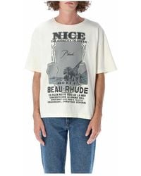 Rhude T-shirts Print - - Heren - Wit