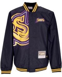 Mitchell & Ness - Nba Big Face Bomber Jacket Loslak - Lyst