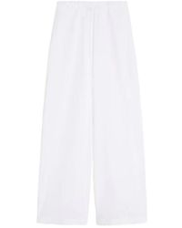 Max Mara - Wijde Broek Met Elastische Tailleband - Lyst