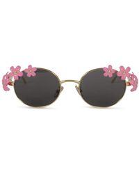 Loewe - Accessoires ,Veelkleurig ,Lw 40173U Metal Zonnebril - Lyst